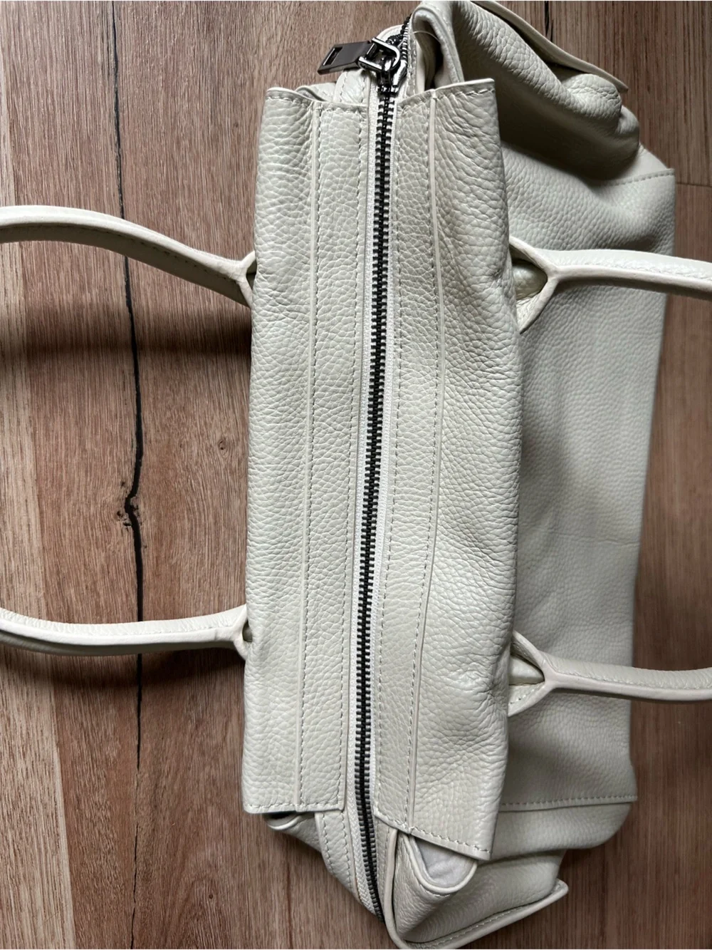 Beck luxury pebble Leather Velvet lining- Montero Bag New/Never Used color- Bone
